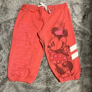 Disney Minnie cropped sweatpants from DisneyWorld